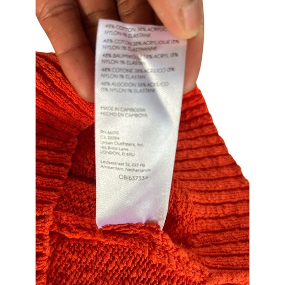 Anthropologie x‎ MAEVE V-neck Polo Sweater Large Preppy Boho - Picture 7 of 8